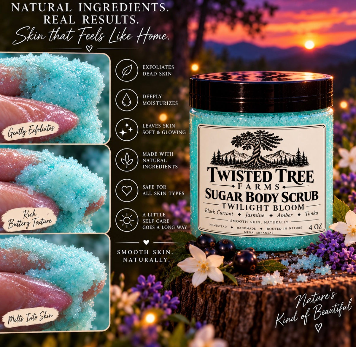 Twilight Bloom Sugar Body Scrub Duo — 2 Pack